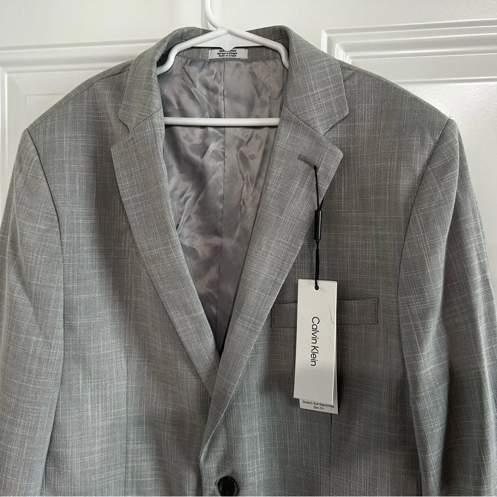 ✨Calvin Klein NWT Grey Blazer Sz 18